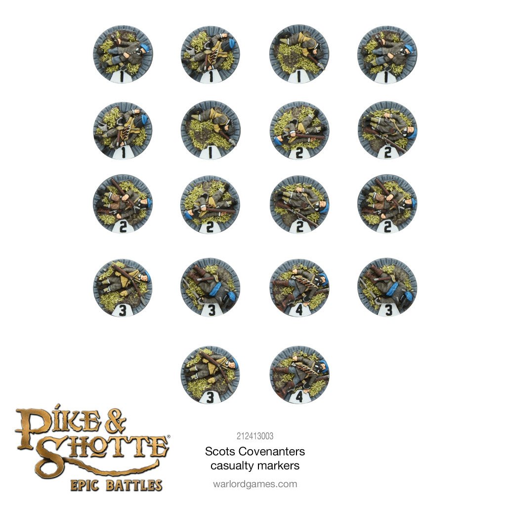 Pike & Shotte: Scots Covenanters Casualty Markers