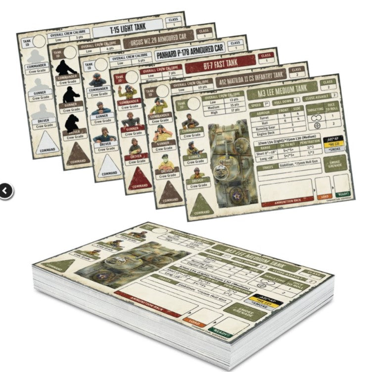 Achtung Panzer! Allies Datacards