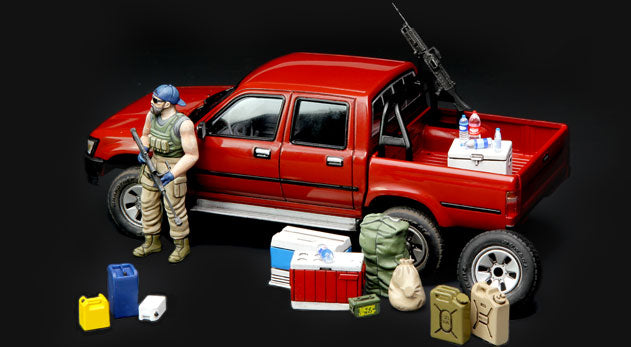 Pick Up with Equipment and Turret Mounted Machine Gun