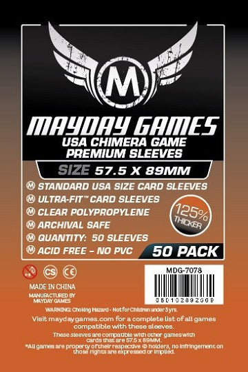 57.5mm x 89mm: Premium USA Chimera 50 Pk