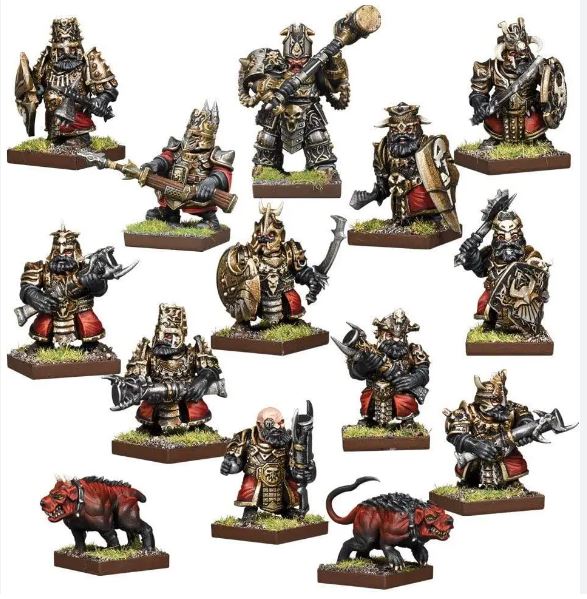 Kings OF War: Vanguard Abyssal Dwarf Warband Set