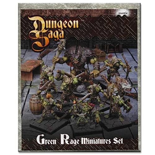 Dungeon Saga: Green Rage Miniature Set