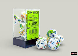Brush Breezy/Blue Polyhedral 7-Die Set