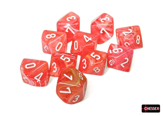 Fective Dahlia/White (Set of Ten d10)