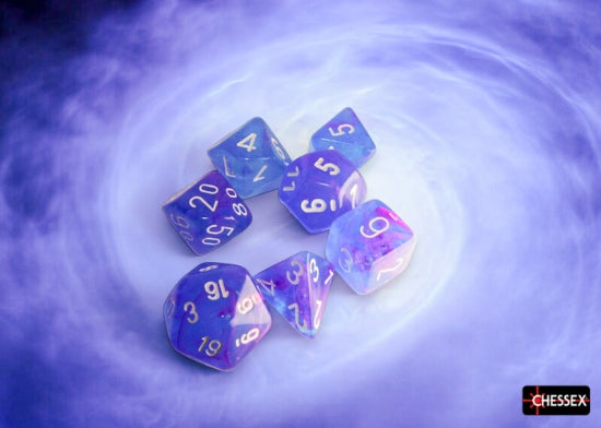 Nebula Aura/White (Polyhedral 7-Die Set)