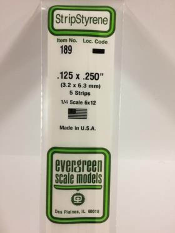 .125x.250-inch plastic Strips