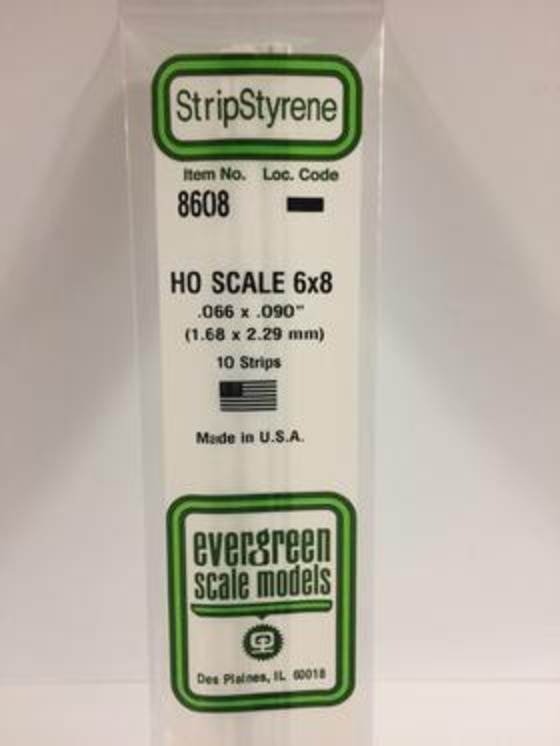 .066 x .090 HO Scale Strips