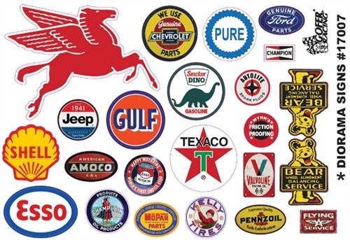 Diorama Oil & Gas Signs