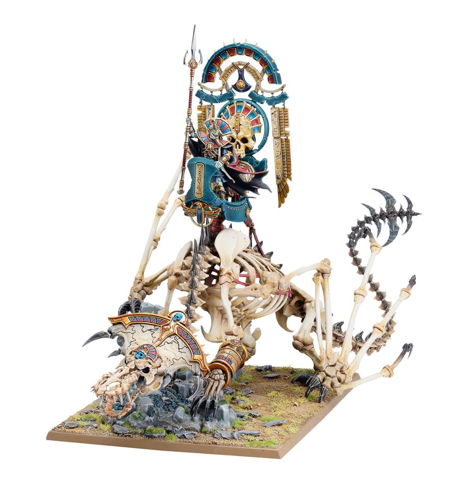 Tomb Kings: Tomb King on Necrolith Bone Drag