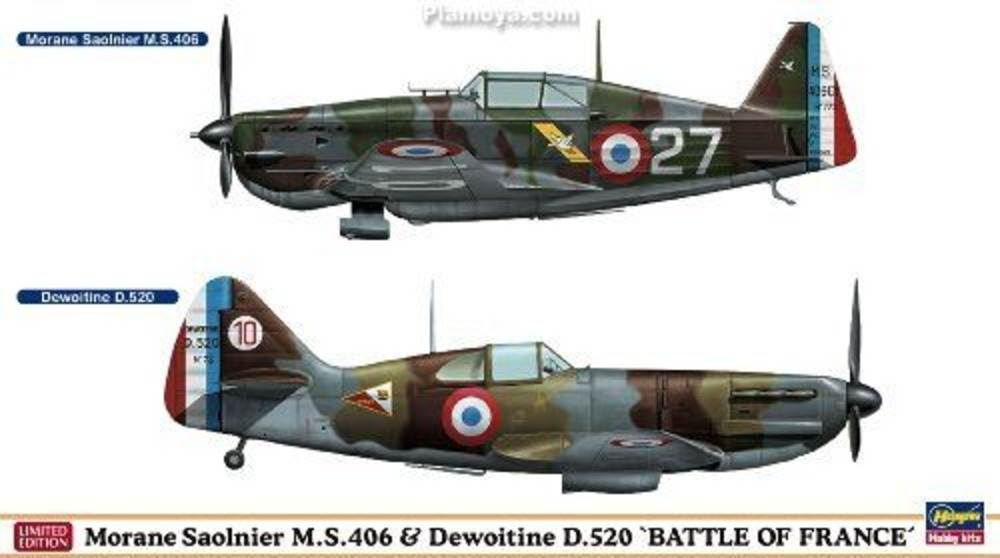 Morane Saolnier M.S.406 & Dewoitine D.520