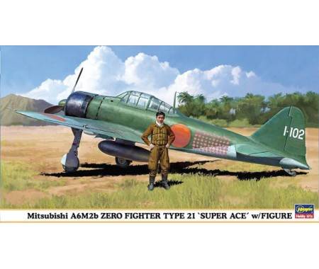Mitsubishi A6M2b Zero Fighter Type 21 'Super Ace' w/Figure
