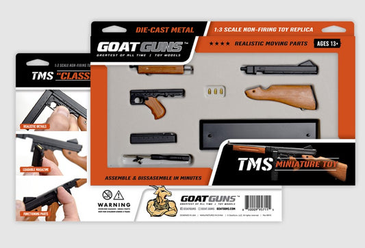 Thompson Submachine Gun Metal Diecast Assembly Model Kit