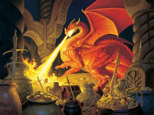 1000 Piece Puzzle: Smaug The Dragon