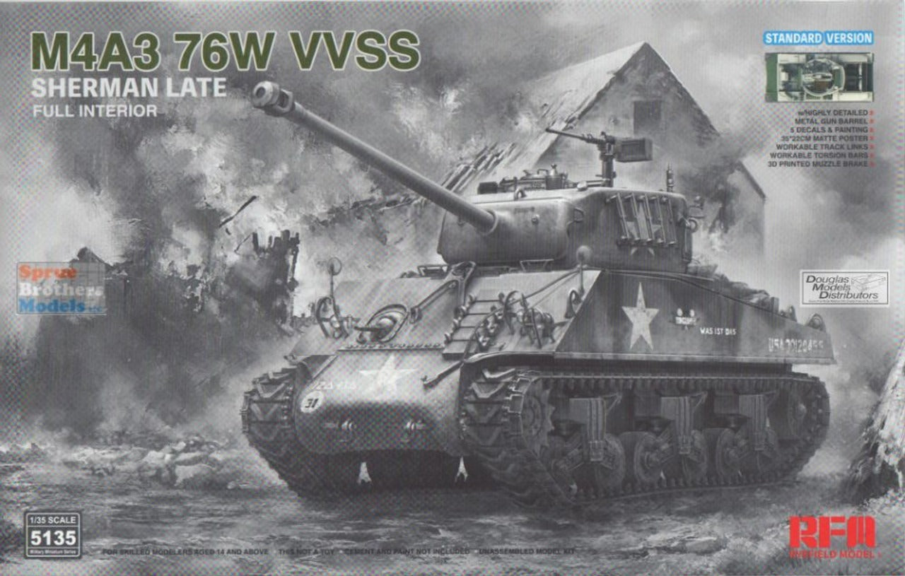 M4A3 76W VVSS Sherman Late (Full Interior) Standard