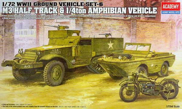 M3 Half Track & 1/4 ton Amphibian Vehicle