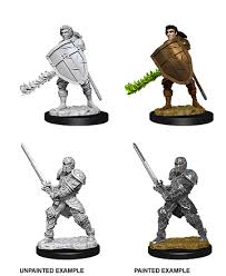D&D Unpainted Minis: Male Human Fighter