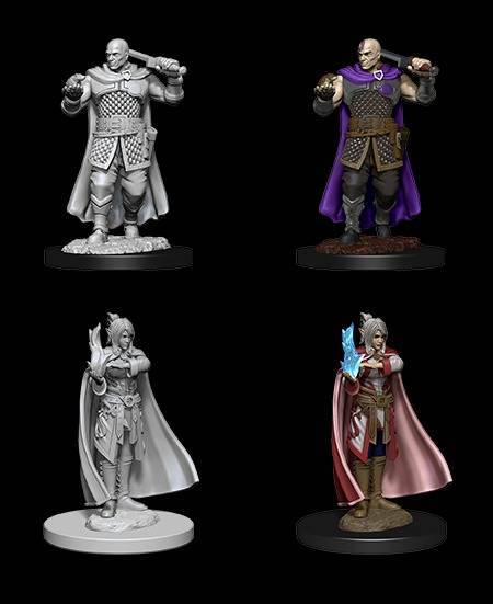 D&D Unpainted Minis: Human Ranger & Moon Sorcerer