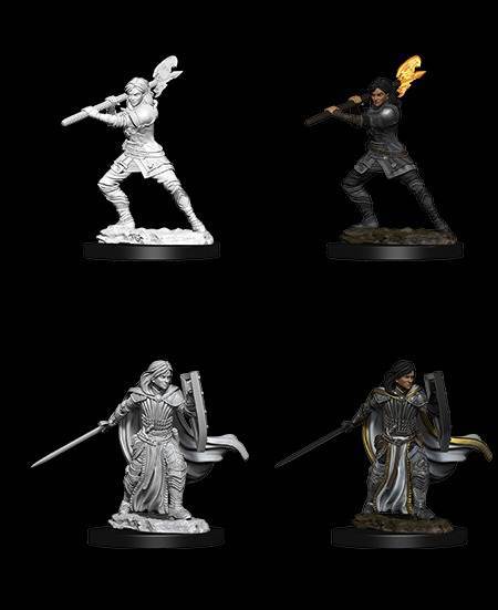 D&D Unpainted Minis: Human Female Paladin