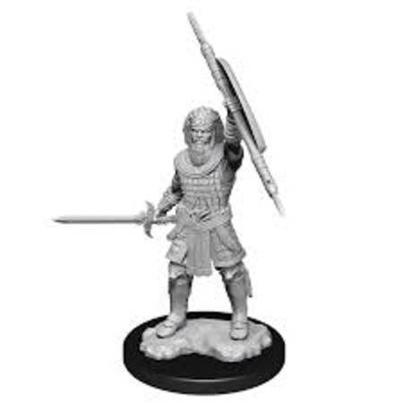Unpainted Figure: Male Human Fighter