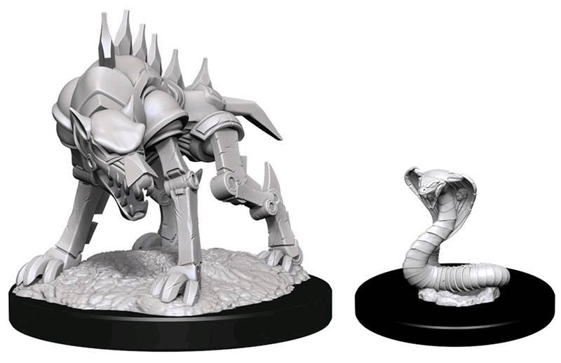 D&D Unpainted Minis: Iron Cobra & Iron Defender
