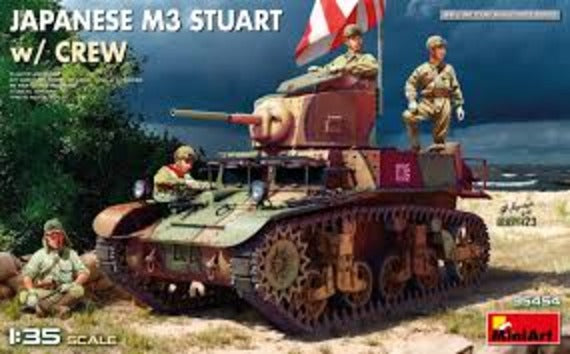 Japanese M3 Stuart W/ Crew