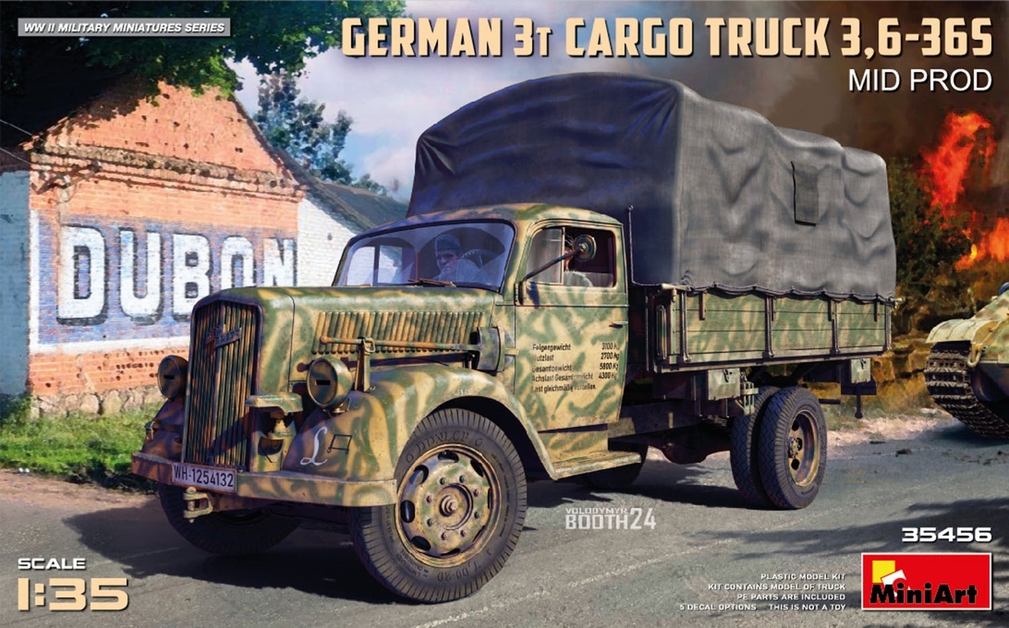 German 3T Cargo Truck 3.6-36s Mid Production