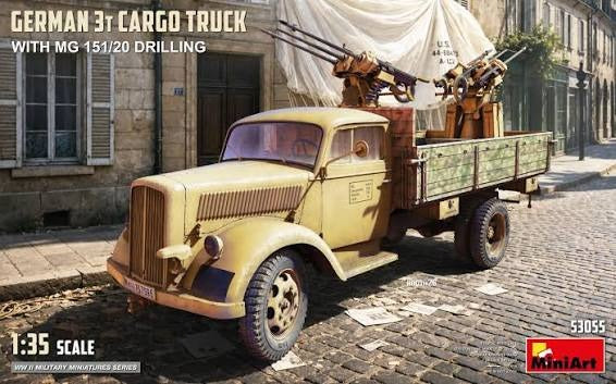 German 3T Cargo Truck with MG 151/20 Drilling