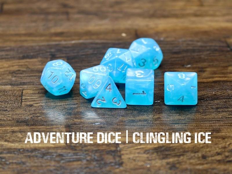 Standard Dice Set - Clinging Ice
