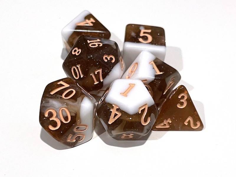 Standard Dice Set - Rootbeer Float