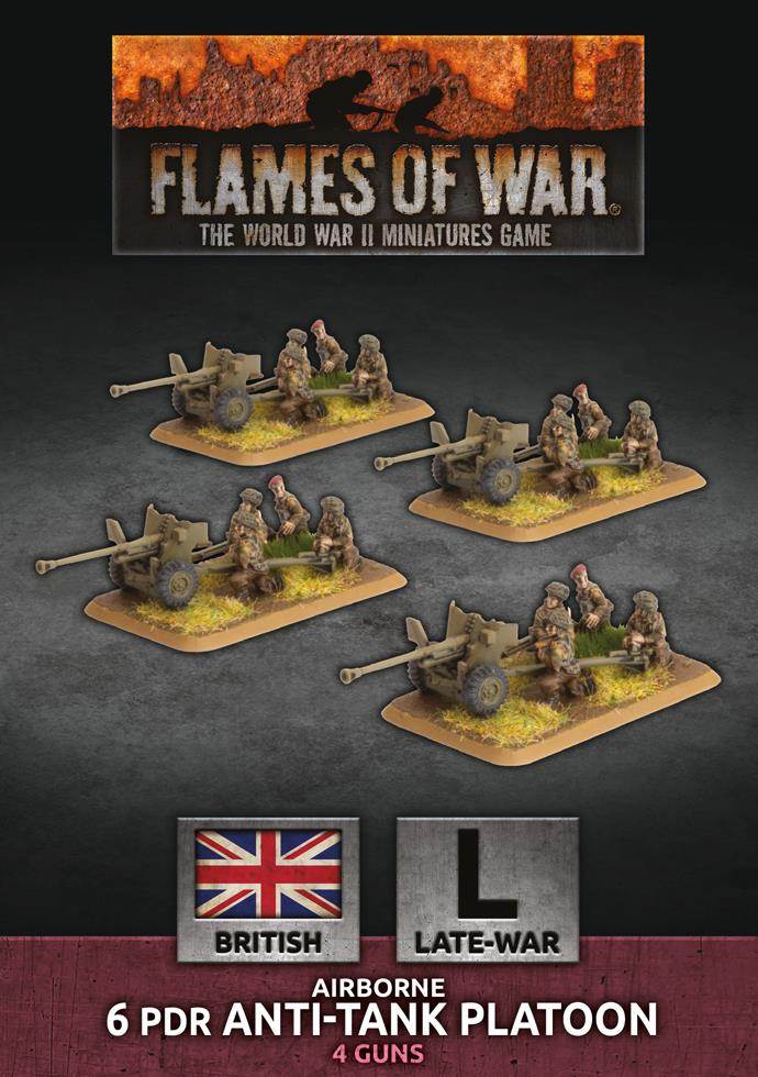 British Airborne 6 pdr Anti-Tank Platoon (4 Guns)