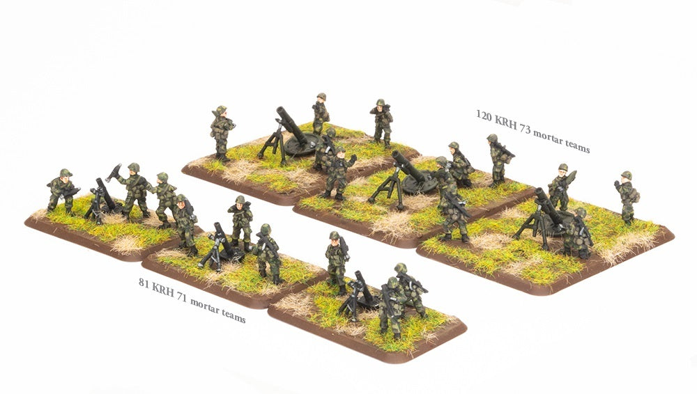 Team Yankee: Finnish 81mm & 120mm Mortar Platoons (21 pcs.)