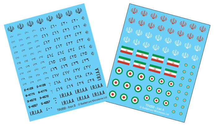 Team Yankee: Iranian Decal Set