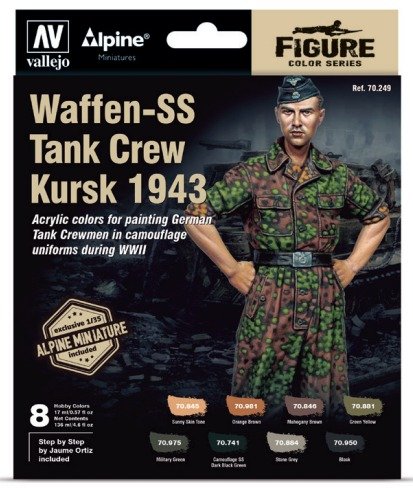 Waffen-SS Tank Crew Kursk 1943 Figure and Paint Set