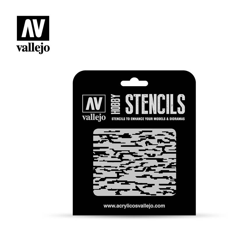 Stencil: Pixelated Modern Camo