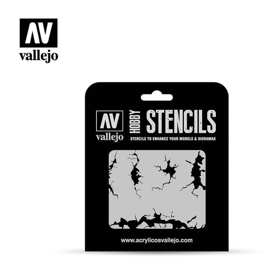 Stencil: Cracked Wall