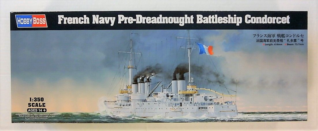 French Navy Pre-Dreadnought Battleship Condorcet