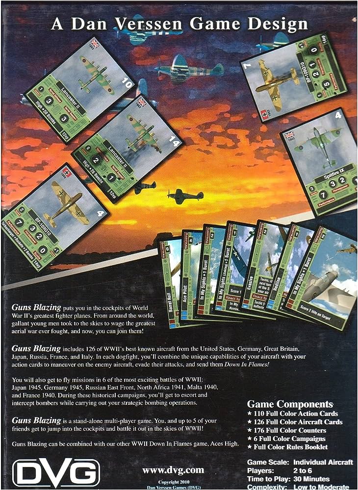 Down in Flames: WWII - Guns Blazing Extra Cards