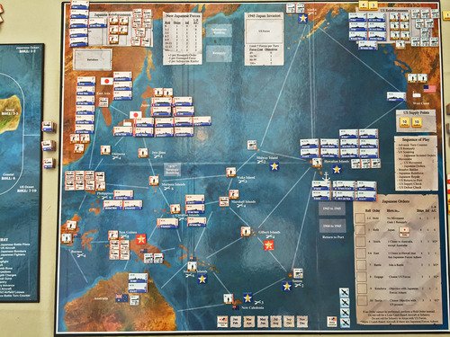 Fleet Commander Nimitz Mounted Battle Board