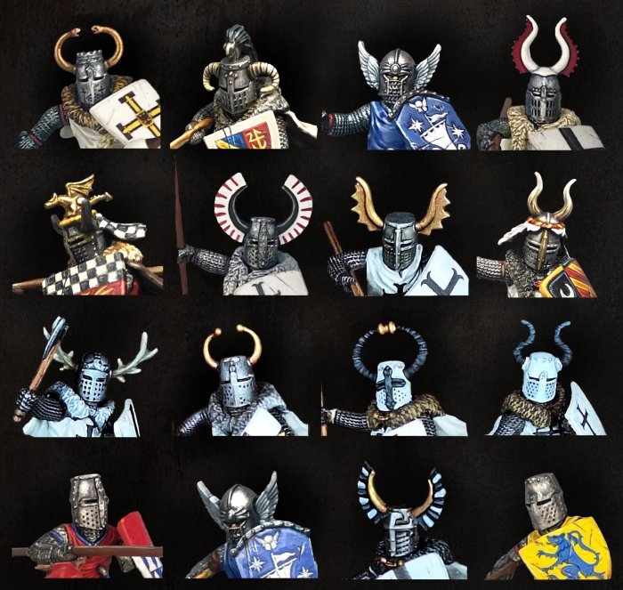 Medieval & Fantasy Heads, Cloaks, & Shields