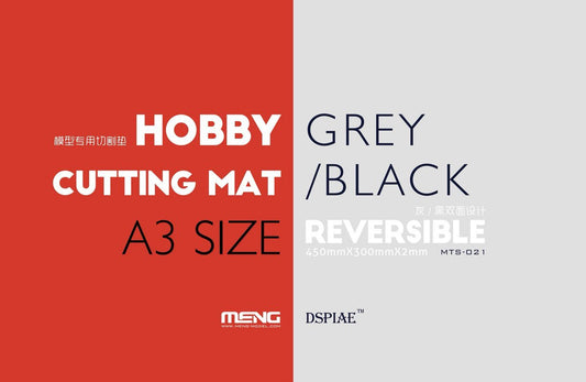 Hobby Cutting Mat Grey/Black A3 Size Reversable