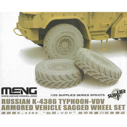 Sagged Wheel Set for Russian K-4386 Typhoon-VDV