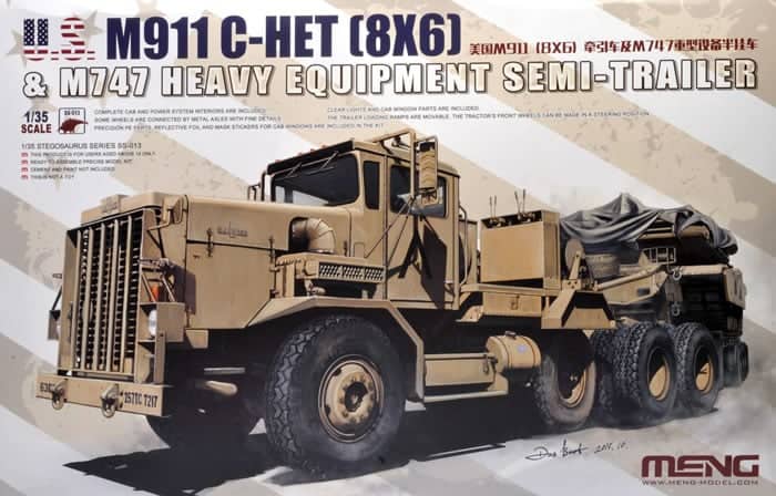 US M911 C-HET & M747 Heavy Equipment Semi-Trailer