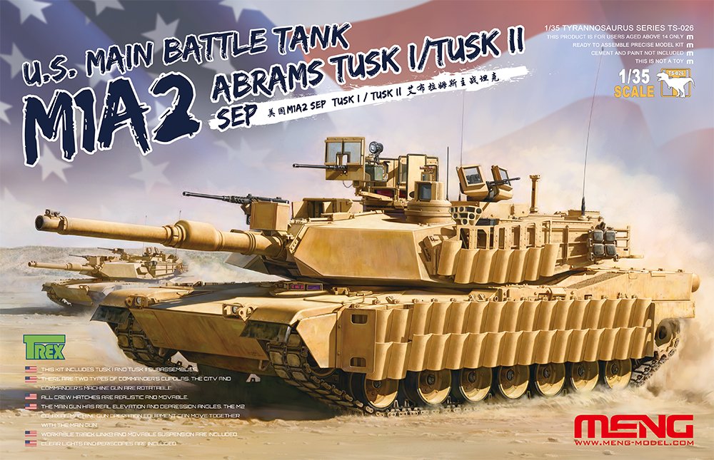 US Main Battle Tank M1A2 Abrams Tusk I / Tusk II