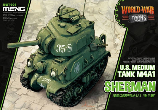 World War Toons: US Medium Tank M4A1 Sherman