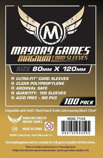 80mm x 120mm: Magnum Card Sleeves 100 Pk
