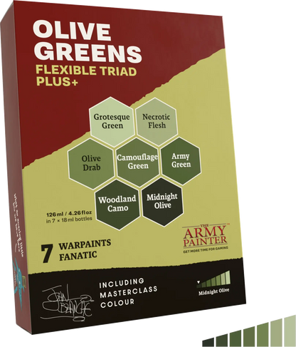 The Army Painter: Fanatic Flexible Triad PLUS+ Olive Greens