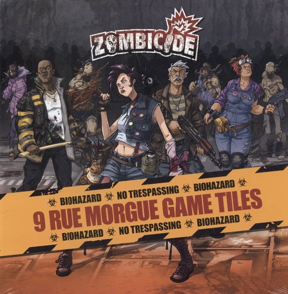 Zombicide: 9 Rue Morgue Game Tiles