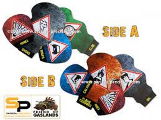 Gaslands Effects Template Set 1