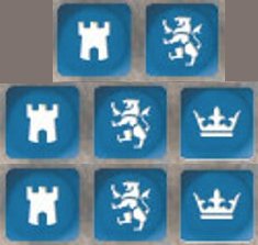 Saga: Age of Chivalry Dice Blue