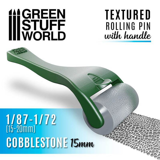 Roller with Handle: Cobblestone 1/87-1/72 (15-20mm)